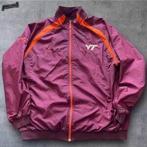 Virginia Tech Hokies Jacket Mens 2XL Maroon NCAA Football Nike Clima Fit VT XXL
